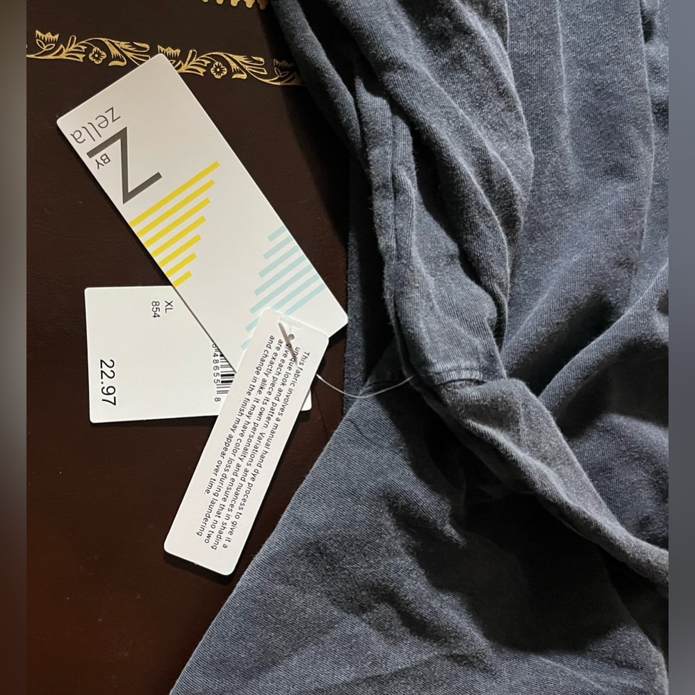 Zella Slate Gray Long Sleeve Top - Picture 3 of 3